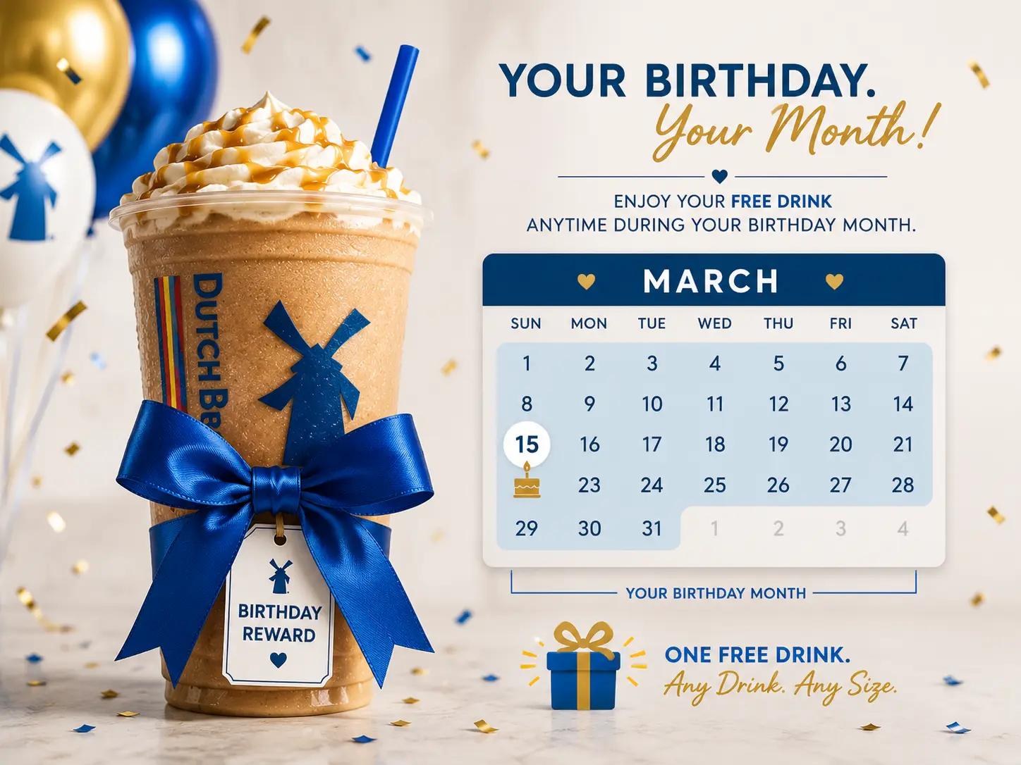 Dutch Bros Birthday Reward