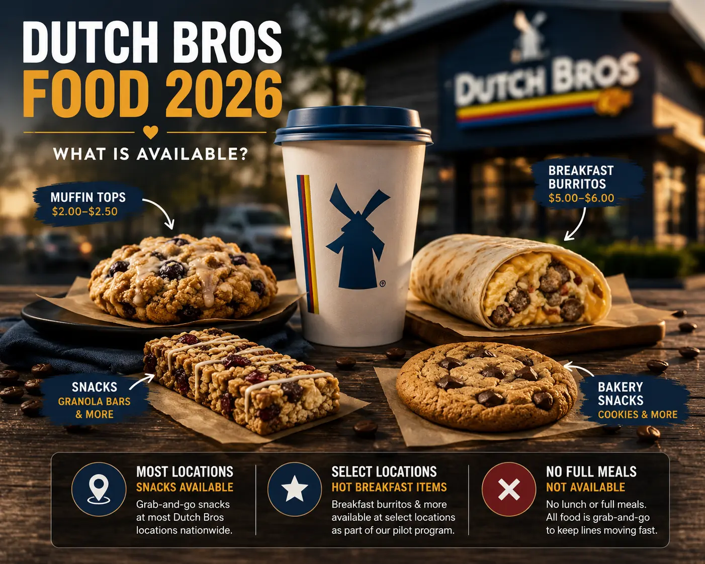 Dutch Bros Food Menu